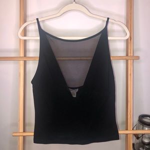 Silence&Noise (Urban Outfitters) black mesh tank